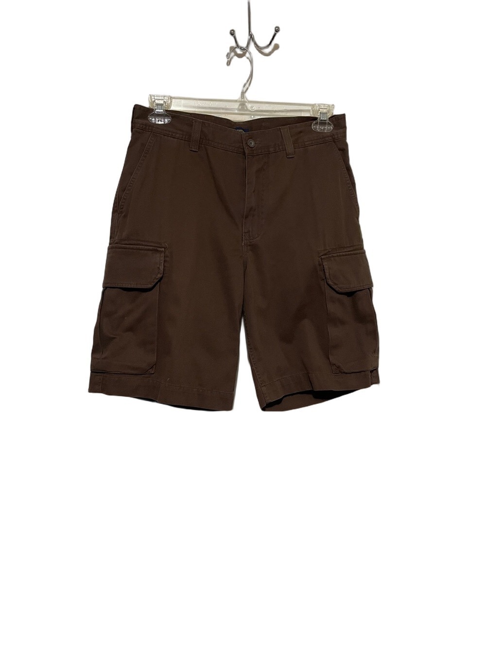 Club Room Men's Dark Brown Cargo Shorts Sz 32